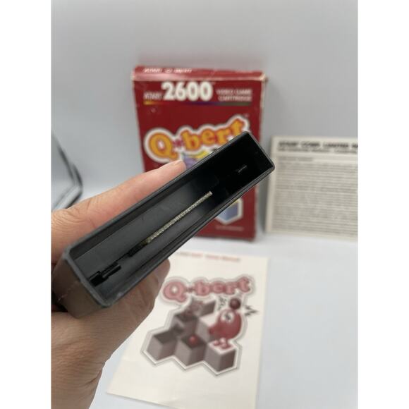 Q Bert Atari 2600 Complete Set In Original Red Label Box W/ Manual - Picture 7 of 10